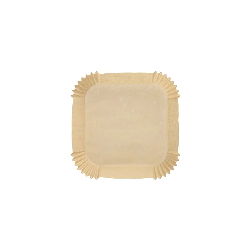 Backpapierzuschnitte für Heißluftfritteusen, 16 x 16 cm x 4,5 cm braun - Bild 2