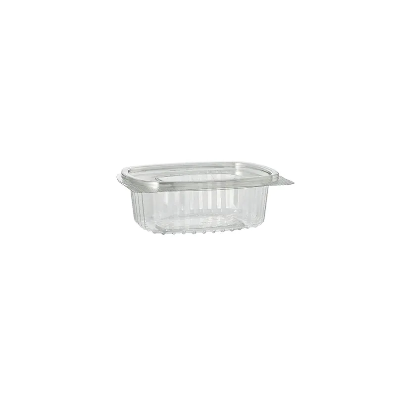 Feinkostbecher & Salatschalen To Go mit Klappdeckel, R-PET oval 250 ml - Bild 3