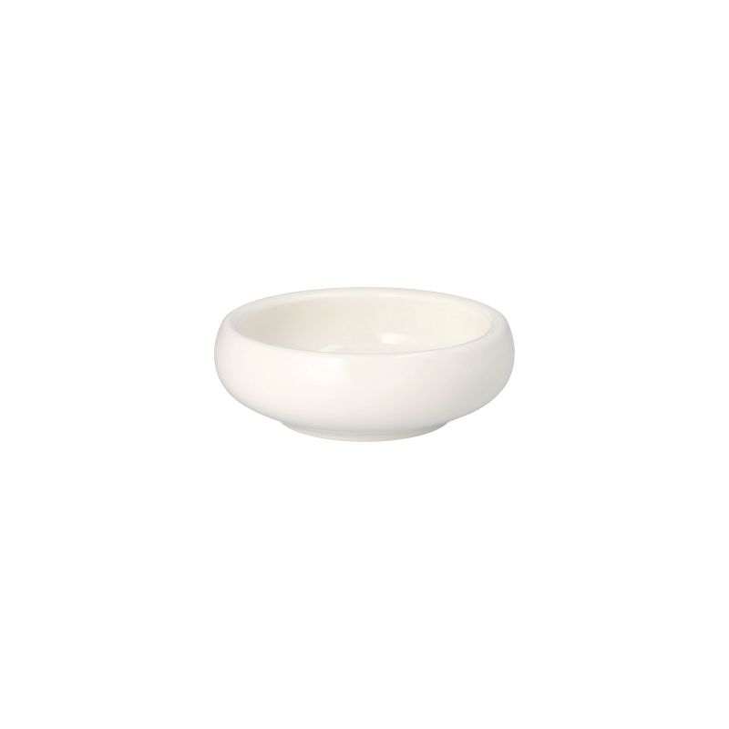Fingerfood-Schale aus Porzellan, rund, 250 ml, Ø 13 cm · 4,3 cm weiss "Galba" - Bild 1