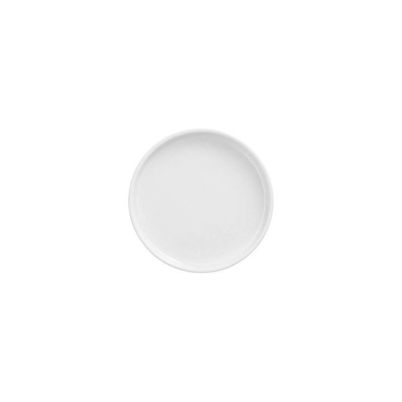 Fingerfood-Teller aus Porzellan, rund Ø 9 cm · 1,2 cm weiss "Ano" - Bild 1