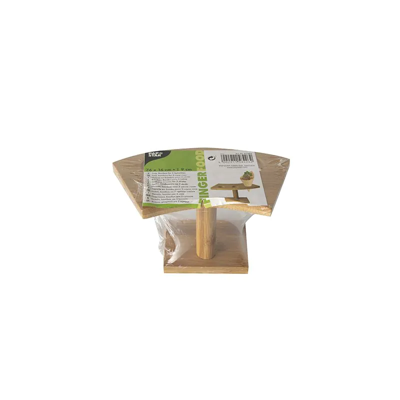 Halter aus Bambus für 3 Spitztüten 9 x 16 x 7,2 cm - Bild 3