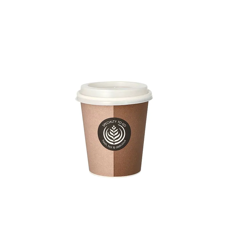 Heißgetränkebecher aus Pappe mit Deckel, 0,2 l mit Motiv "ToGo" - Bild 1 Heißgetränkebecher aus Pappe mit Deckel, 0,2 l mit Motiv "ToGo" - Bild 1
