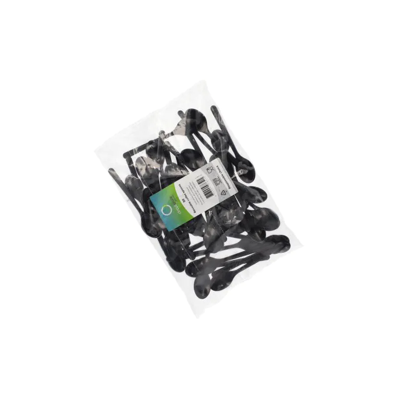 Kaffeelöffel (Mehrweg), Bio-PP, 13 cm, schwarz, extra stabil - Bild 2