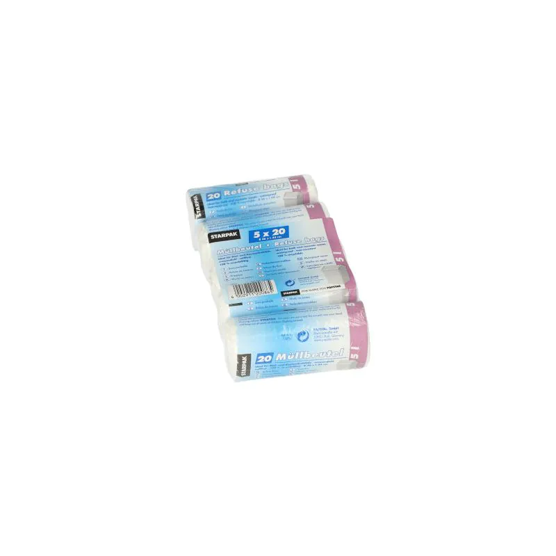 Kosmetik-Müllbeutel, 5 l, weiss, H 44 x B 36 cm - Bild 1 Kosmetik-Müllbeutel, 5 l, weiss, H 44 x B 36 cm - Bild 1