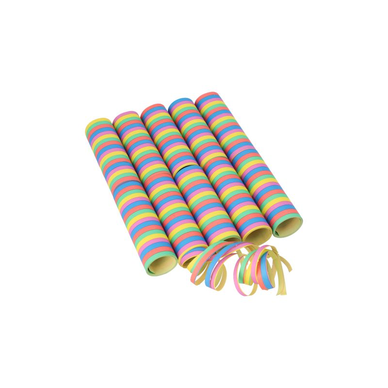 Luftschlangen 4 m "Stripes" flammhemmend - Bild 1