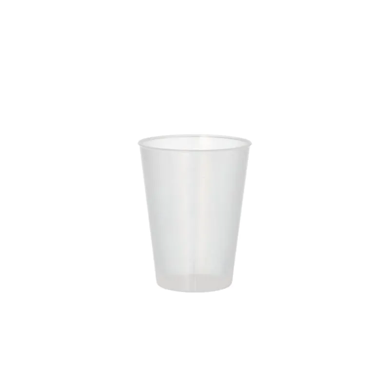 Mehrweg-Trinkbecher PP 0,2 l Ø 7,5 cm · 9,6 cm transluzent, extra stabil - Bild 1
