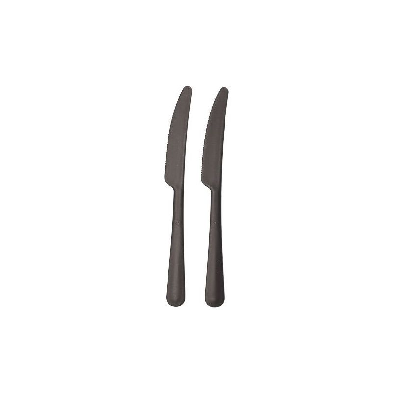 Messer (Mehrweg), Bio-PP 19,7 cm schwarz, extra stabil - Bild 1 Messer (Mehrweg), Bio-PP 19,7 cm schwarz, extra stabil - Bild 1
