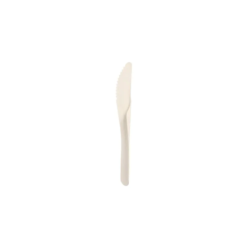 Messer aus Papier "pure" 18,6 cm weiss - Bild 1