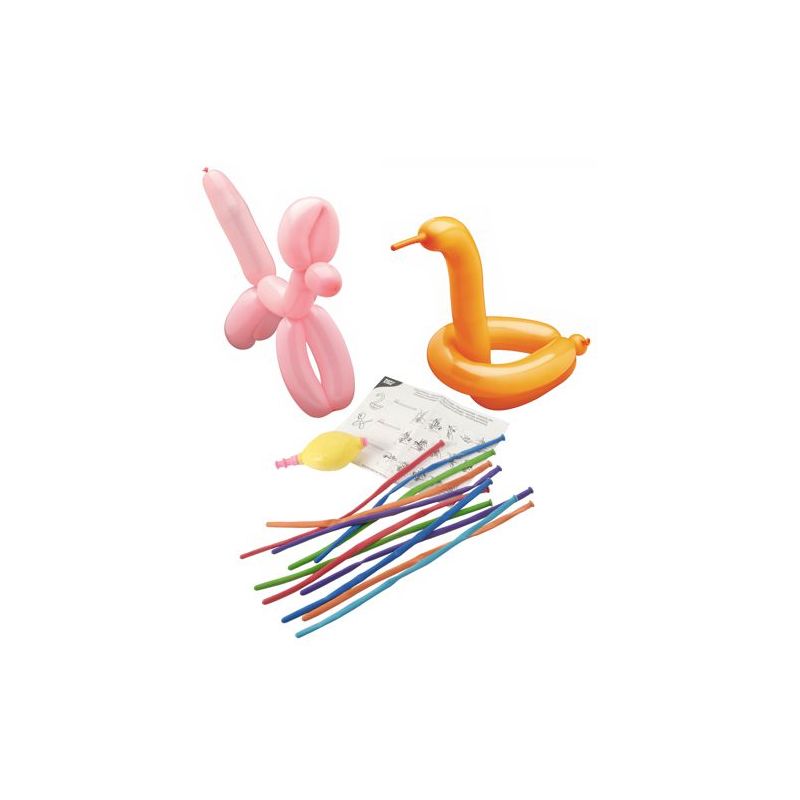 Modellierballons 115 cm farbig sortiert mit Pumpe und Aufbauanleitung - Bild 1 Modellierballons 115 cm farbig sortiert mit Pumpe und Aufbauanleitung - Bild 1