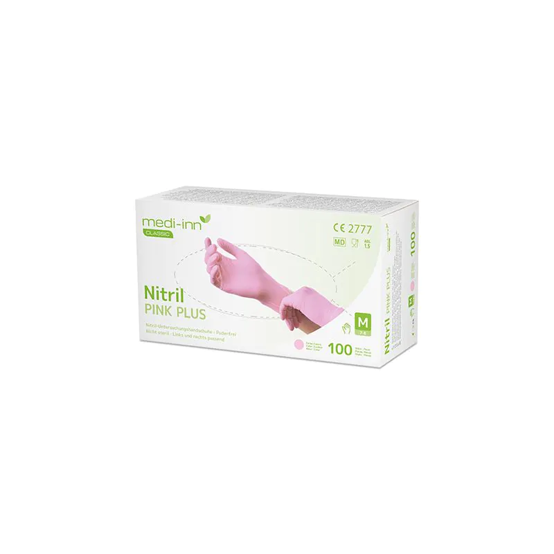 "Medi-Inn® Classic" Handschuhe, Nitril puderfrei pink "Nitril Pink Plus" Größe M - Bild 3