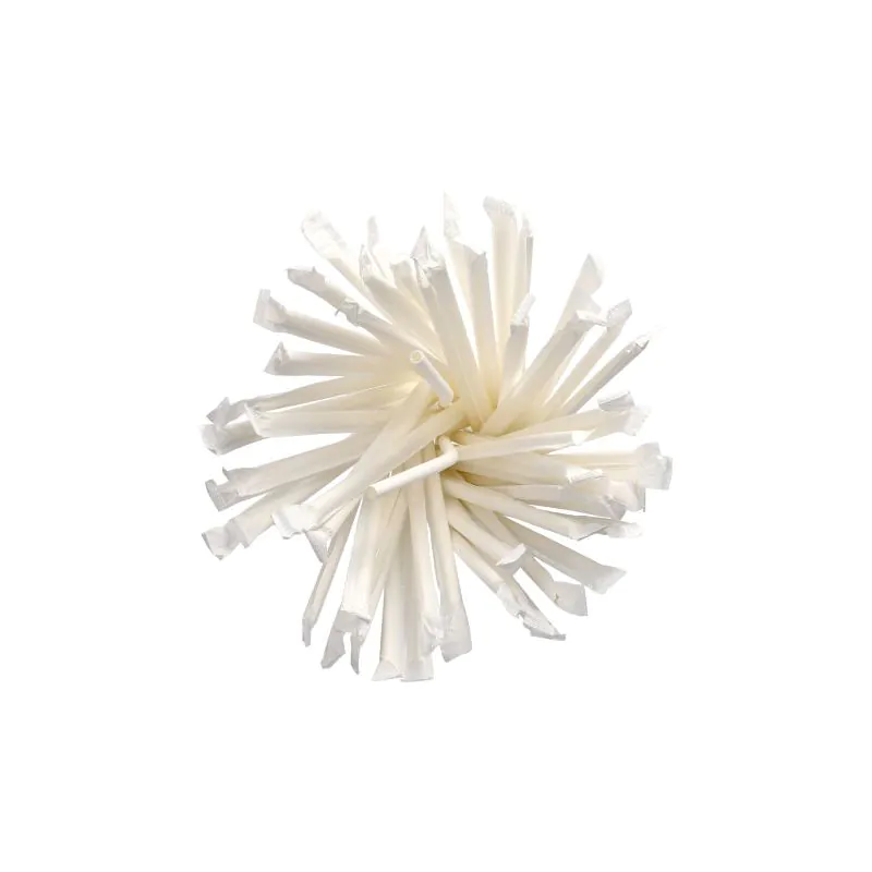 Papierstrohhalme, flexibel, "pure" Ø 6 mm · 20 cm weiss einzeln gehüllt - Bild 2