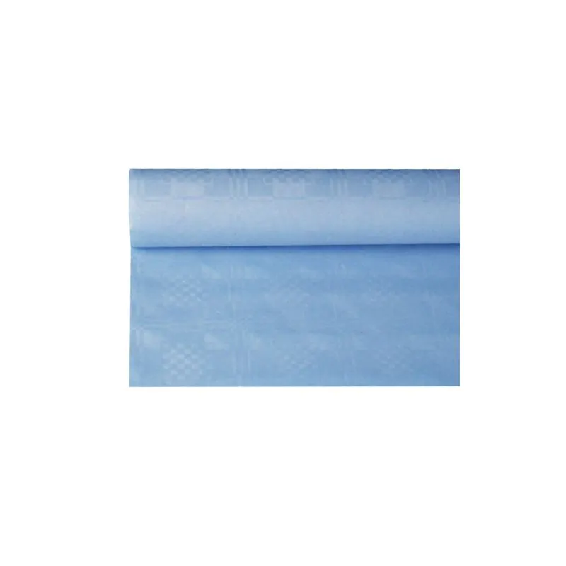 Papiertischdecke hellblau mit Damastprägung 8 x 1,2 m - Bild 1 Papiertischdecke hellblau mit Damastprägung 8 x 1,2 m - Bild 1