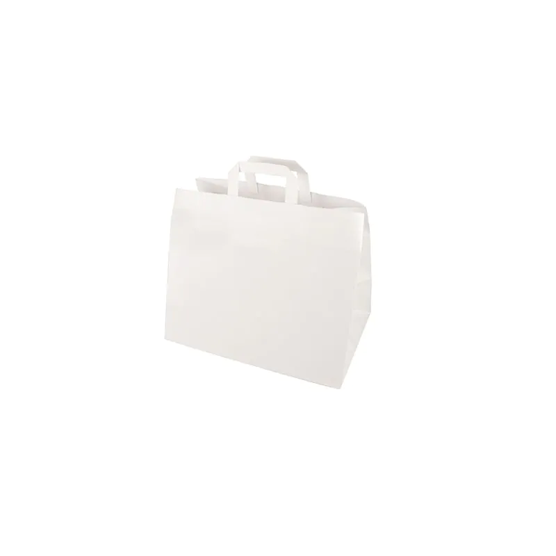 Papiertüten 27 x 32 x 17 cm weiss mit Tragegriff - Bild 1