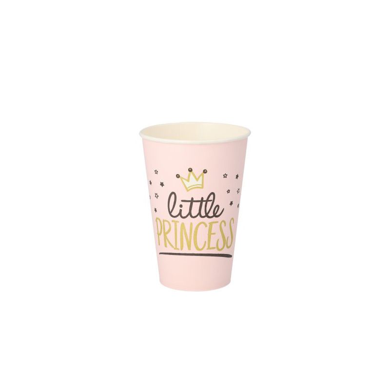 Pappbecher 0,2 l, Ø 7 cm · 9,7 cm "Little Princess" - Bild 1