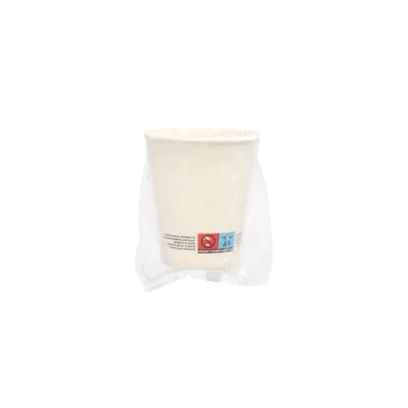 Pappbecher 0,2 l, Ø 8 cm · 9,1 cm weiß, einzeln gehüllt - Bild 1 Pappbecher 0,2 l, Ø 8 cm · 9,1 cm weiß, einzeln gehüllt - Bild 1
