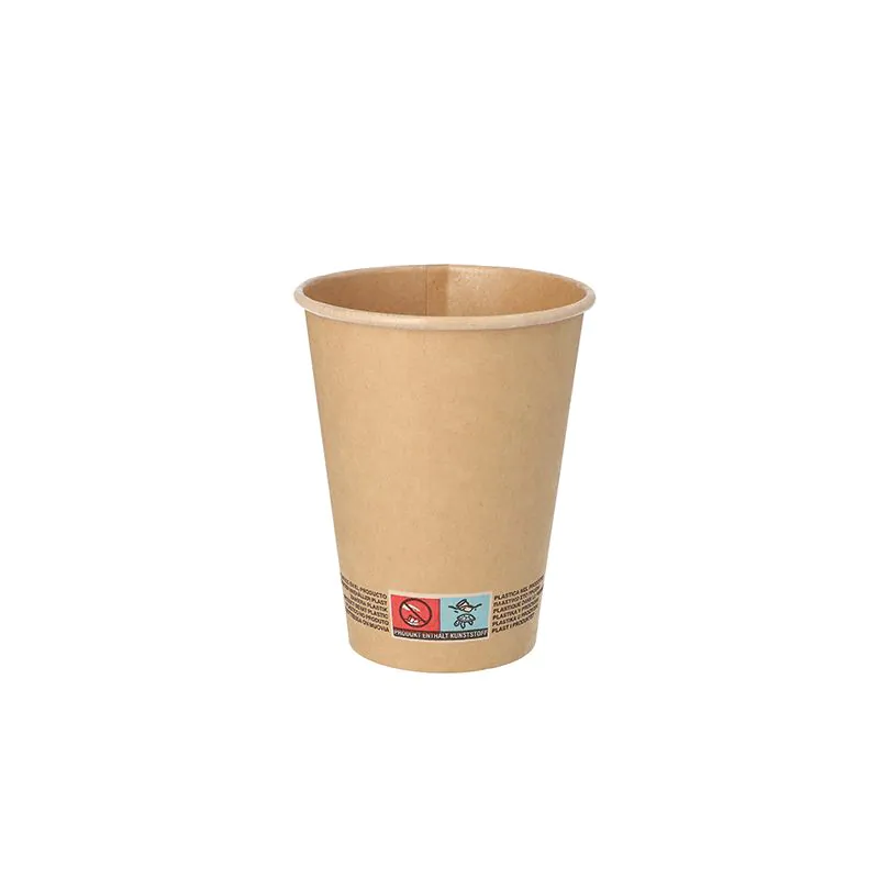 Pappbecher 0,3 l Ø 9 cm · 11 cm braun - Bild 1 Pappbecher 0,3 l Ø 9 cm · 11 cm braun - Bild 1