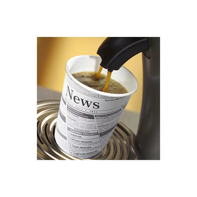 Pappbecher "To Go" 0,2 l Ø 8 cm · 9,2 cm "Newsprint" - Bild 2