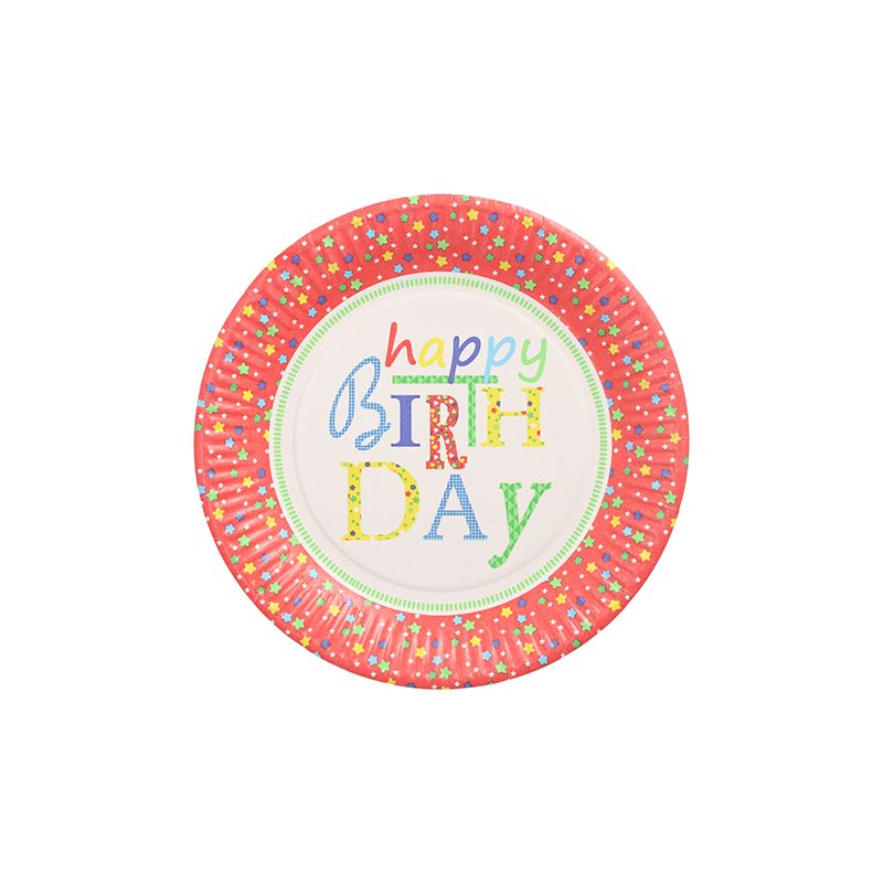 Pappteller Ø 23 cm "Happy Birthday" - Bild 1 Pappteller Ø 23 cm "Happy Birthday" - Bild 1