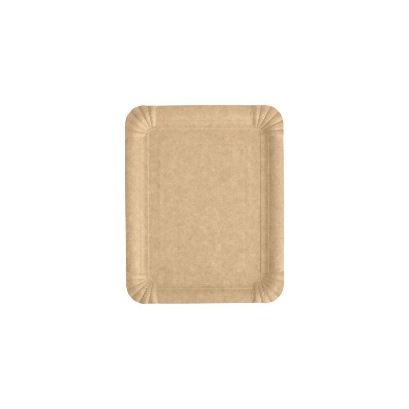 Pappteller eckig "pure" 16,5 x 20 cm braun - Bild 1 Pappteller eckig "pure" 16,5 x 20 cm braun - Bild 1