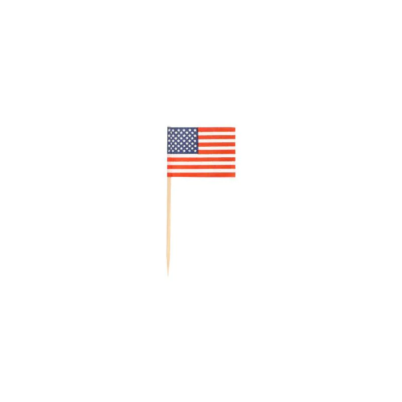 Partypicker, Flaggen 8 cm "Amerika" - Bild 1 Partypicker, Flaggen 8 cm "Amerika" - Bild 1