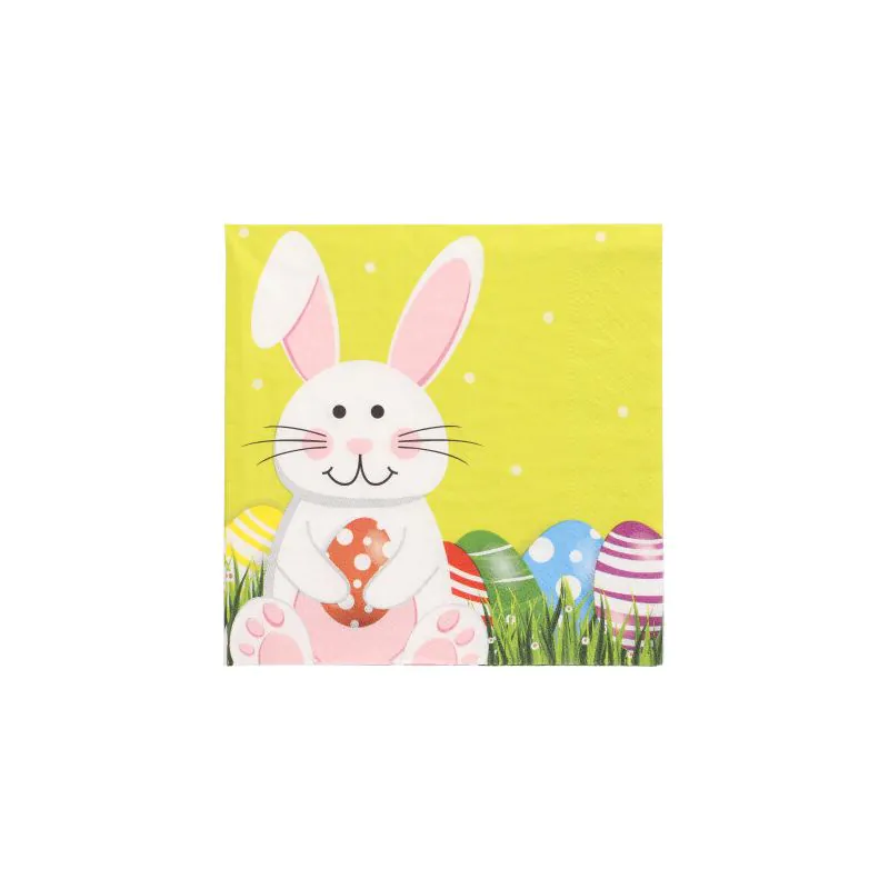 Servietten, 3-lagig 1/4-Falz 33 x 33 cm "Easter Bunny" - Bild 1 Servietten, 3-lagig 1/4-Falz 33 x 33 cm "Easter Bunny" - Bild 1