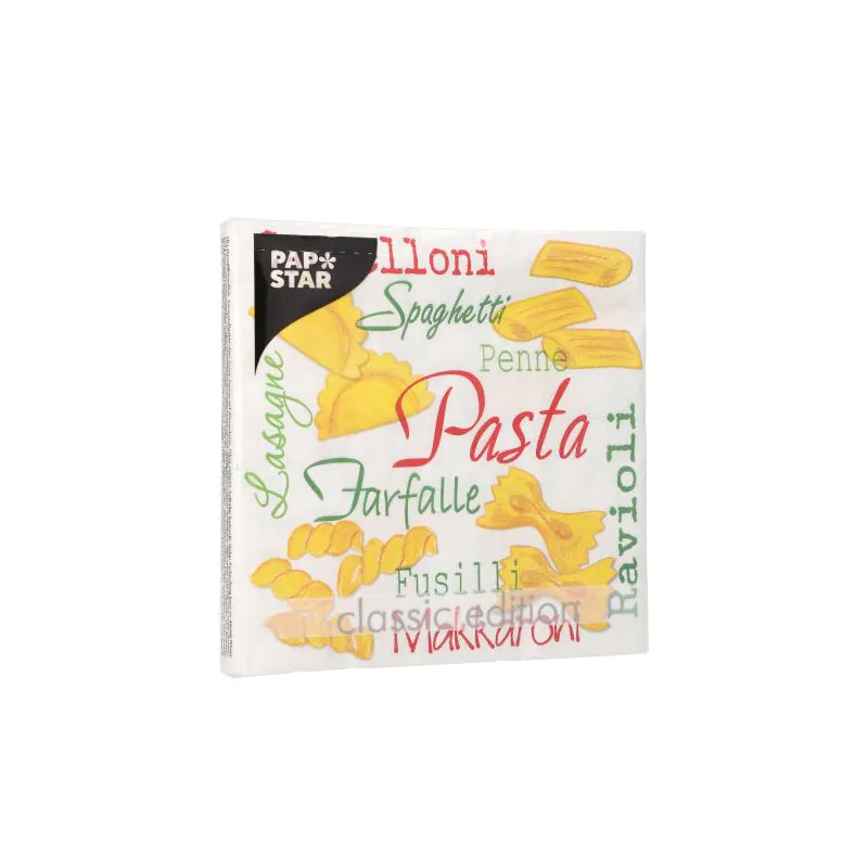 Servietten, 3-lagig 1/4-Falz 33 x 33 cm "Pasta" - Bild 3