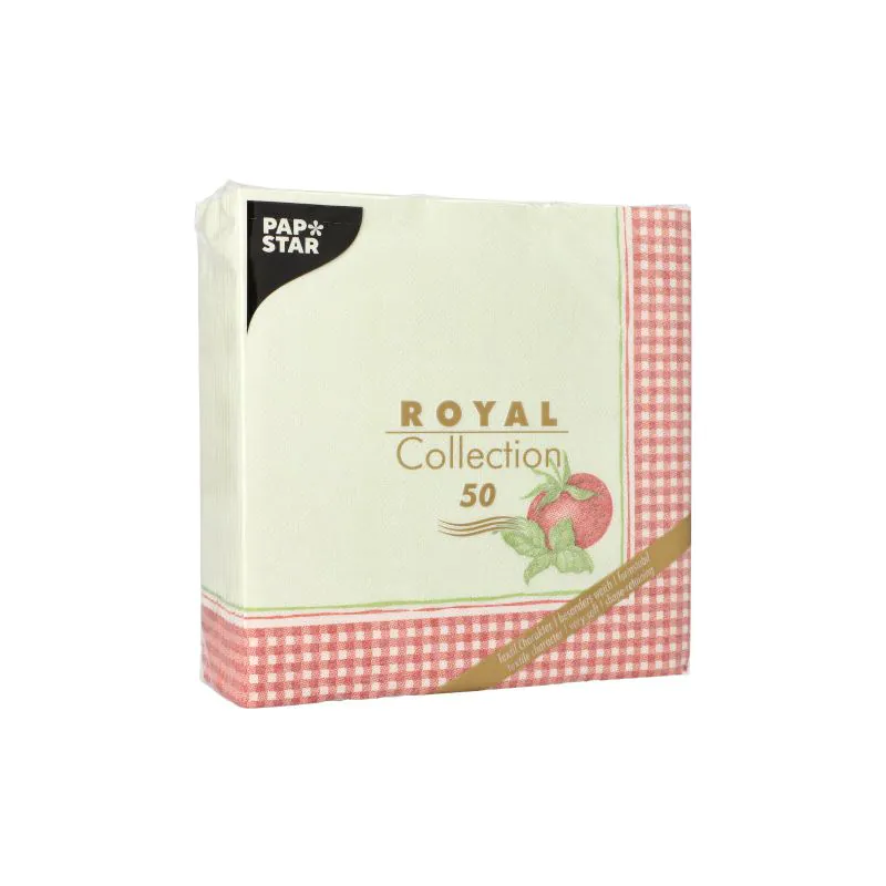 Servietten "ROYAL Collection" 1/4-Falz 40 x 40 cm "Tomato" - Bild 3