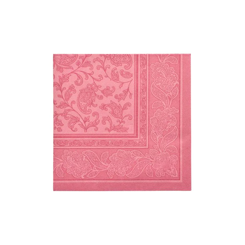 Servietten, "ROYAL Collection" 1/4-Falz 40 x 40 cm rosa "Ornaments" - Bild 1 Servietten, "ROYAL Collection" 1/4-Falz 40 x 40 cm rosa "Ornaments" - Bild 1