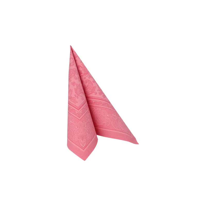 Servietten, "ROYAL Collection" 1/4-Falz 40 x 40 cm rosa "Ornaments" - Bild 2