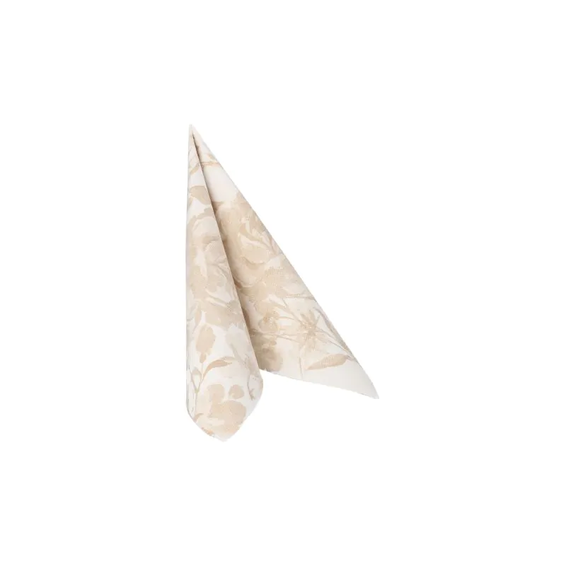 Servietten "ROYAL Collection" 1/4-Falz 40 x 40 cm sand "Rose" - Bild 2