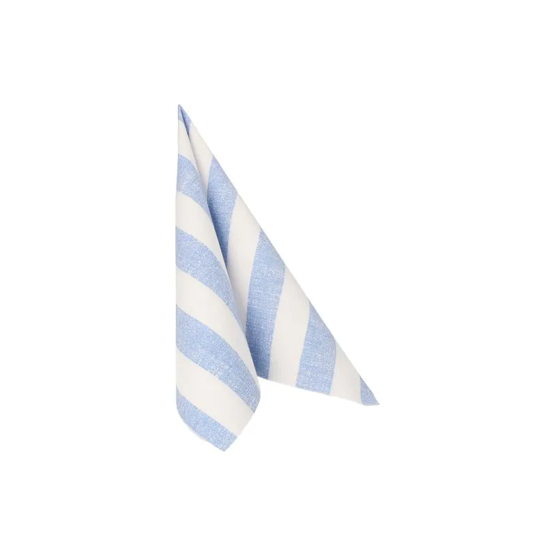 Servietten, blau, "ROYAL Collection", 1/4-Falz, 40 x 40 cm, "Lines" - Bild 2