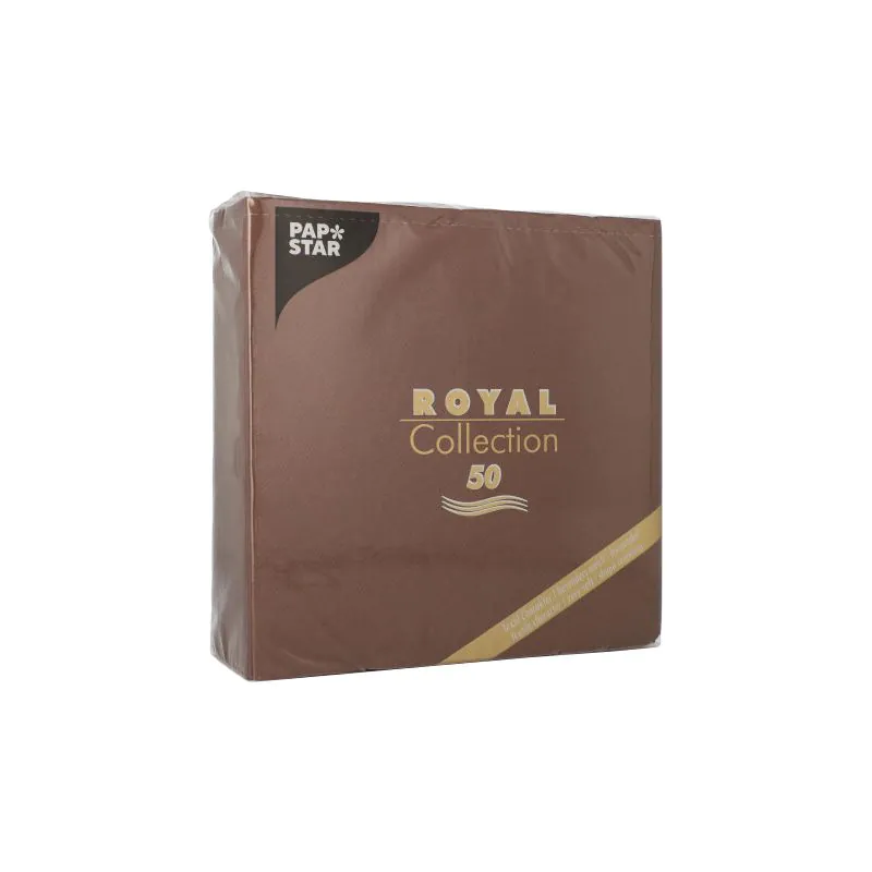 Servietten, braun "ROYAL Collection" 1/4-Falz 40 x 40 cm - Bild 3