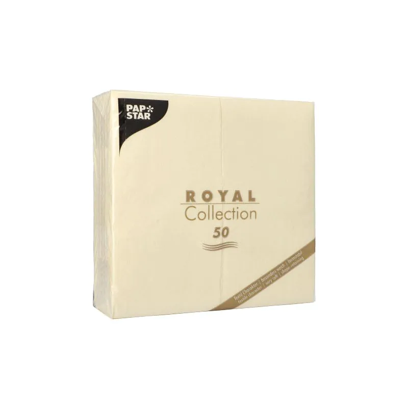 Servietten, champagner "ROYAL Collection" 1/8-Falz 40 x 40 cm - Bild 2