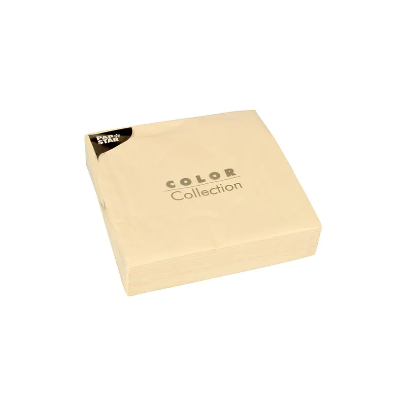 Servietten, creme 2-lagig 1/4-Falz 40 x 40 cm - Bild 1