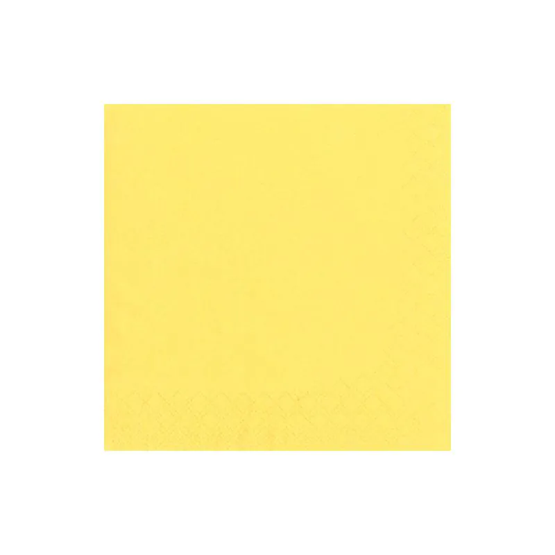 Servietten, gelb 3-lagig 1/4-Falz 33 x 33 cm - Bild 2