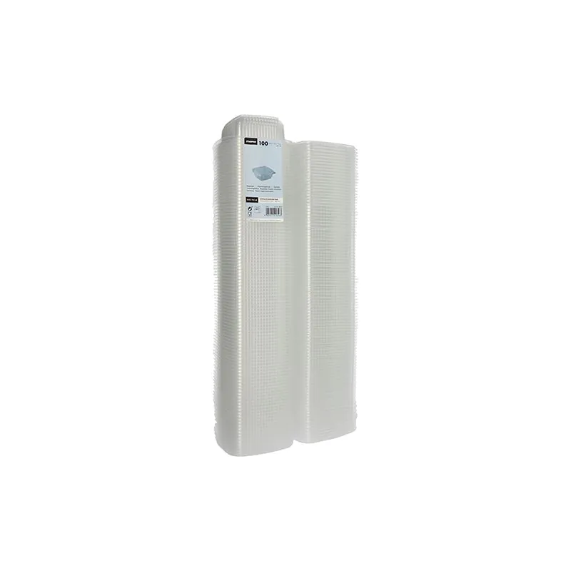Verpackungsbecher mit Klappdeckeln, PP rechteckig 250 ml transparent - Bild 2