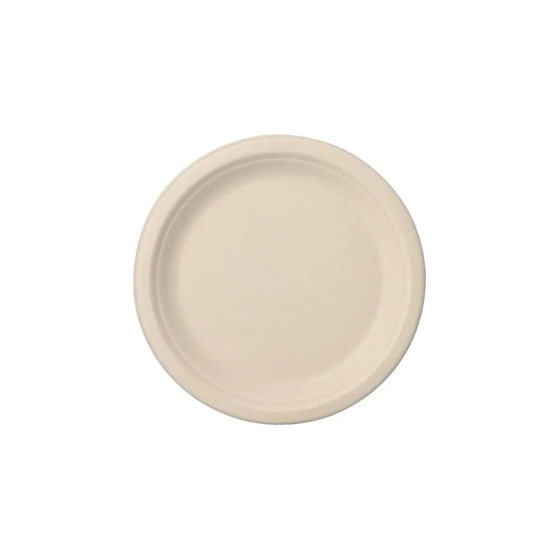 Zuckerrohr Teller "pure", ungeteilt Ø 23 cm natur - Bild 1
