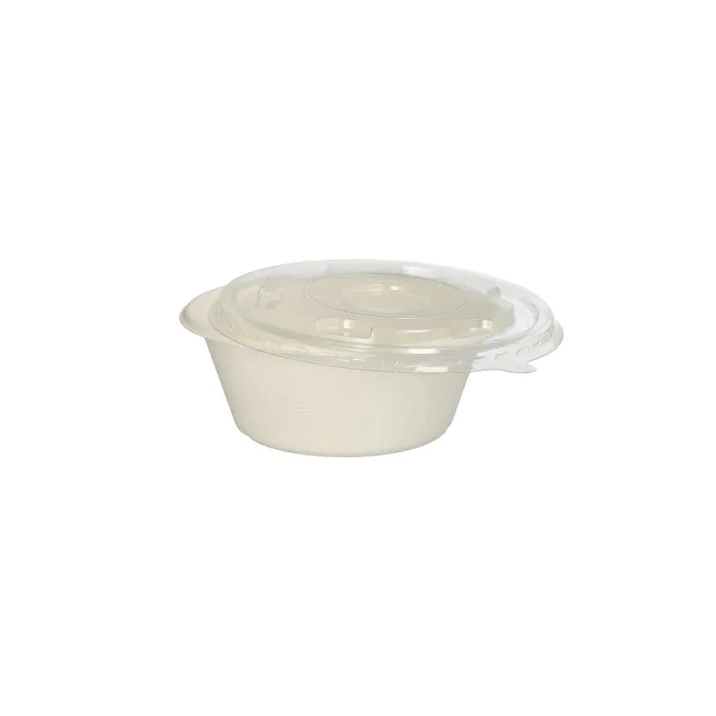 Zuckerrohrschalen To Go   "pure" 750 ml Ø 16,4 cm · 6 cm weiss - Bild 4