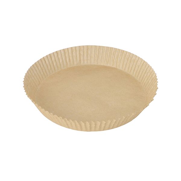 Backpapierzuschnitte für Heißluftfritteusen, Ø 23 cm · 4,5 cm braun  - Bild 1