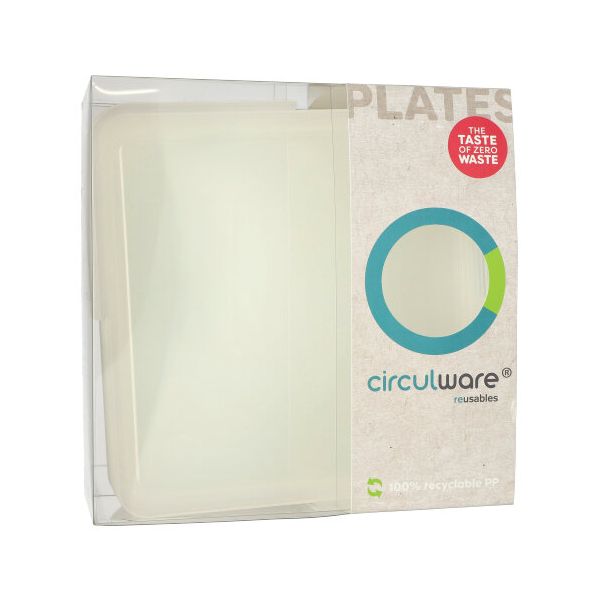 Deckel für Mehrweg-Foodboxen, 23,4 x 23,4 x 2,5 cm transparent - Bild 2