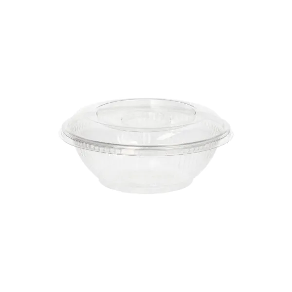 Deckel für Salatschalen To Go, R-PET rund Ø 15,5 cm · 2,5 cm klar - Bild 4