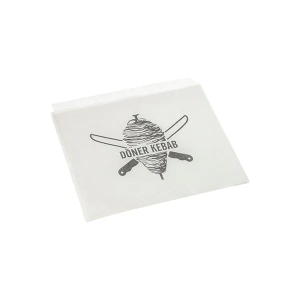 Döner-Kebab-Tüten 16 x 16 cm weiss - Bild 1