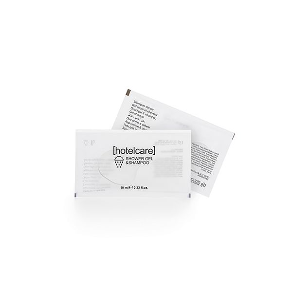 Duschgel&Shampoo "Hotel Care" 10 ml transparent im Sachet - Bild 1