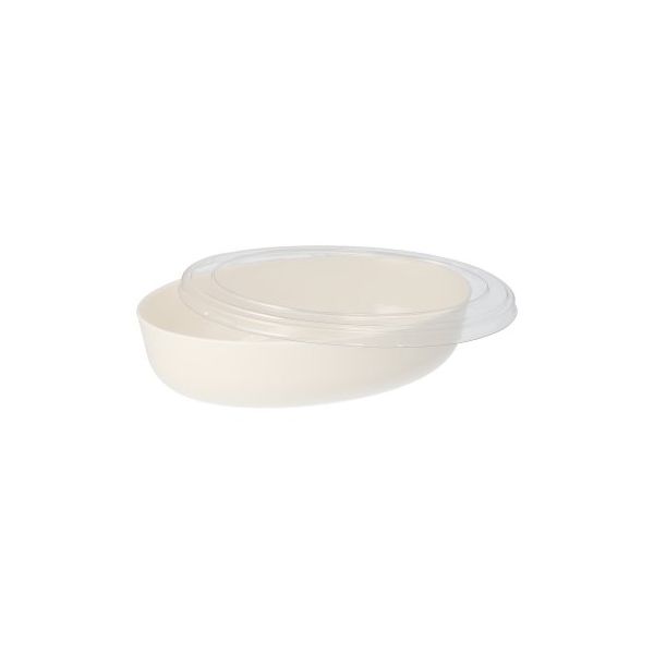 Einweg-Deckel für Mehrweg-Schalen aus PET, oval, 13,5 x 20,5 cm glasklar "Cella" - Bild 3