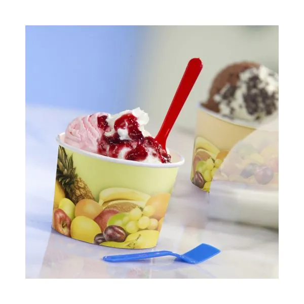 Eisbecher To Go, Pappe rund 100 ml Ø 7 cm · 5,3 cm "Früchte" - Bild 2