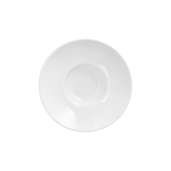 Fingerfood-Teller aus Porzellan, rund Ø 14,5 cm · 3,7 cm weiss "Evidence" - Bild 1
