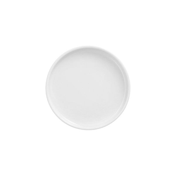 Fingerfood-Teller aus Porzellan, rund Ø 9 cm · 1,2 cm weiss "Ano" - Bild 1