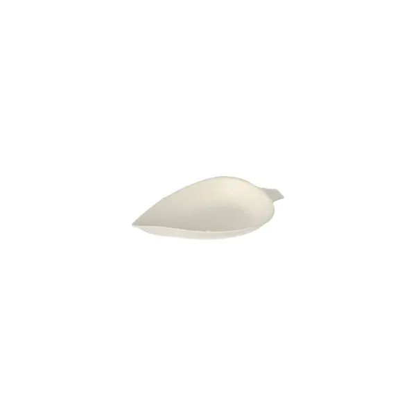 Fingerfood - Teller aus Zuckerrohr "pure" 8 x 6 cm "Leaf" - Bild 3