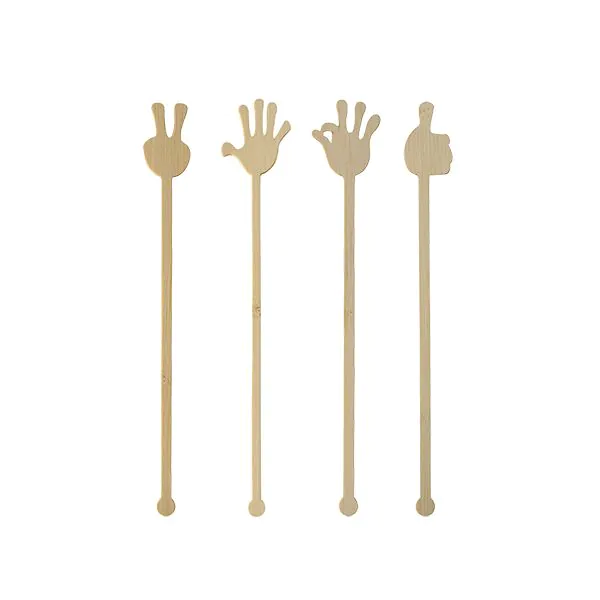 Getränke-Quirle, Bambus "pure" 21 cm "Hands" - Bild 1