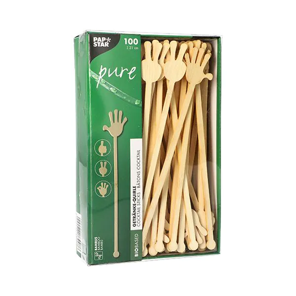 Getränke-Quirle, Bambus "pure" 21 cm "Hands" - Bild 2